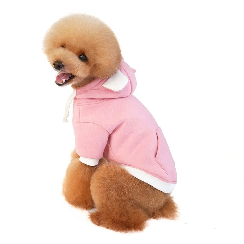 Bunny Ear Small Dog Hooded Sweatshirt