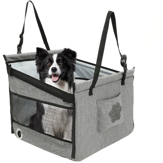 Mesh Window Oxford Dog Car Seat Booster