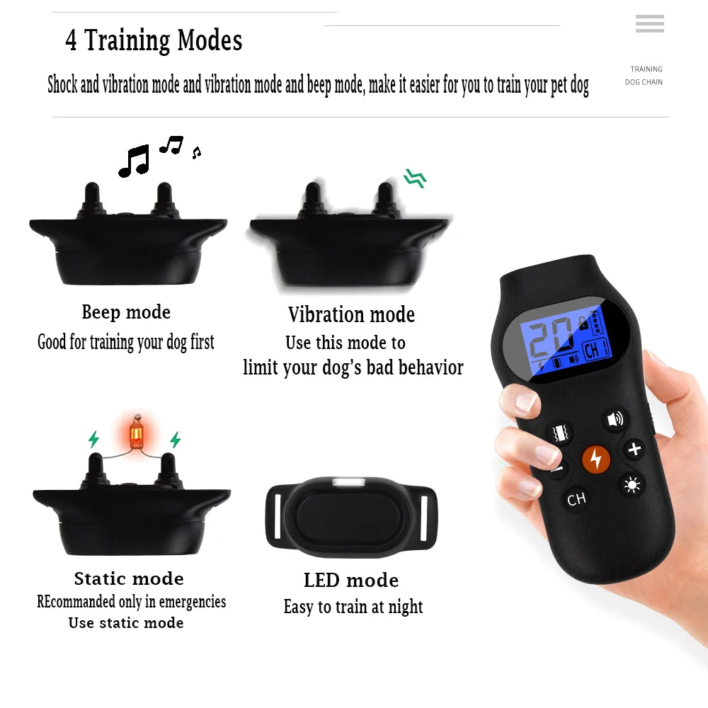 800M 5 Dogs Waterproof Training Collar