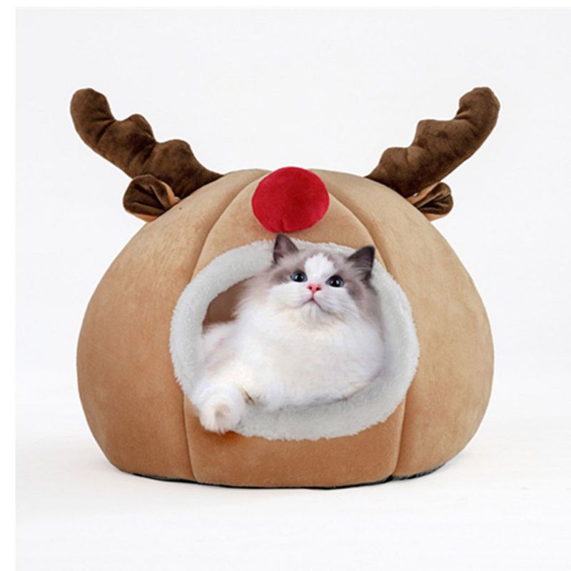 Christmas Reindeer Pet Soft Bed