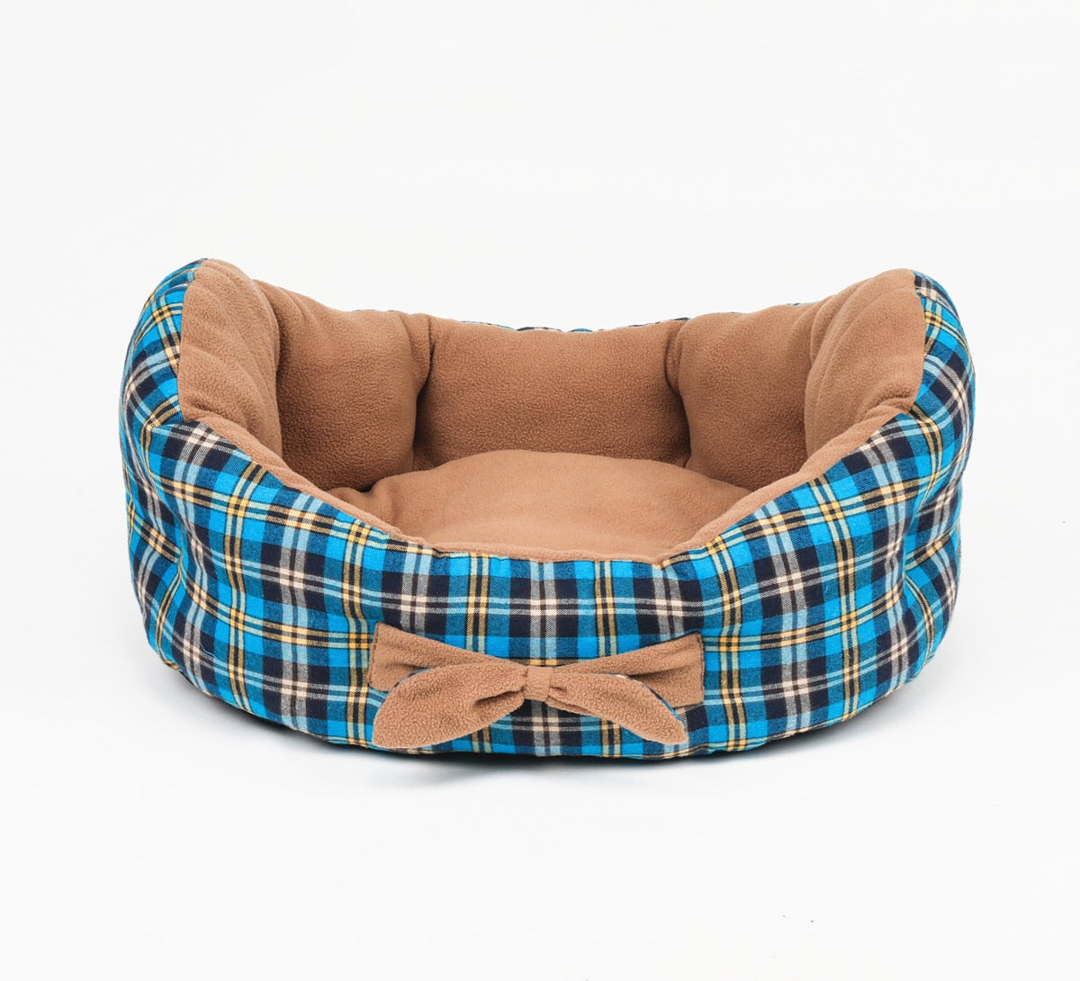 Cradle Shape Tartan Dog Bed
