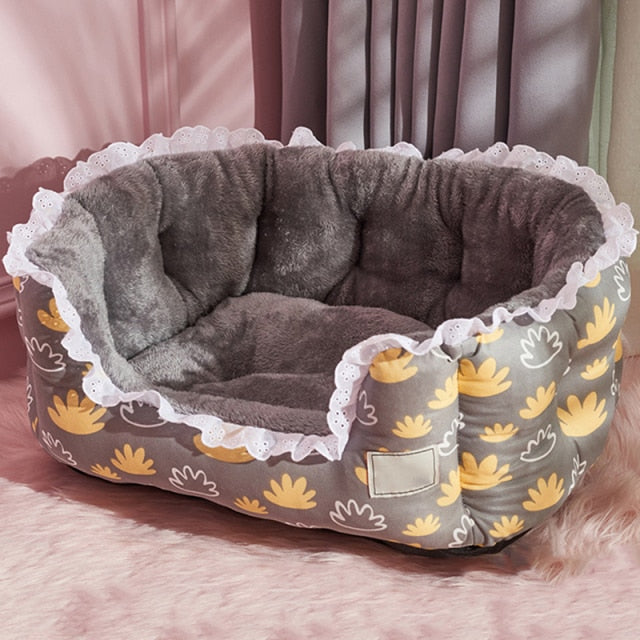 Luxury Flower Lace Dog Bed