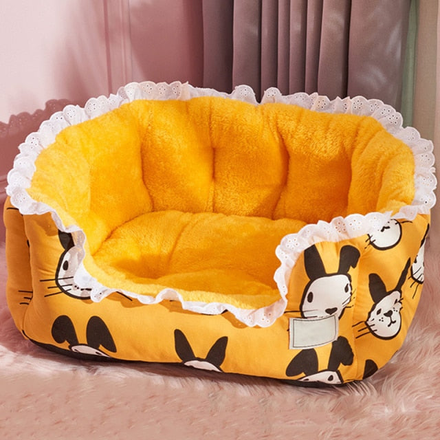 Luxury Flower Lace Dog Bed