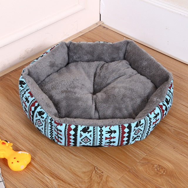 Designer Fluffy Winter Calming Dog Bed
