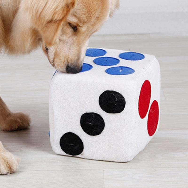 Interactive Dog Snuffle Dice Toy