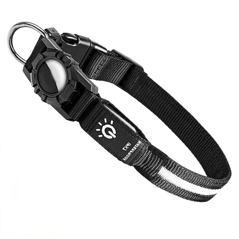 Waterproof LED AirTag Dog Collar