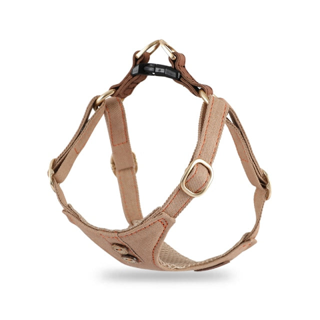 Fashion Denim Dog Vest Harness