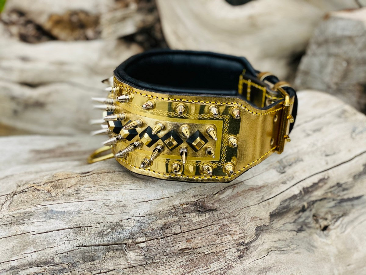 Gold Fox Leather Dog Collar