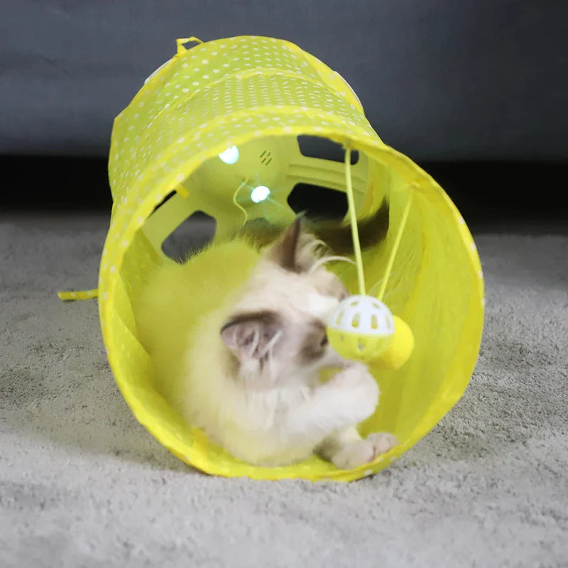 Smart Collapsible Cat Tunnel Toy