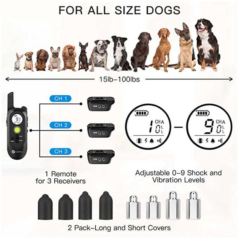 500m Dog Voice Recording Training Collar