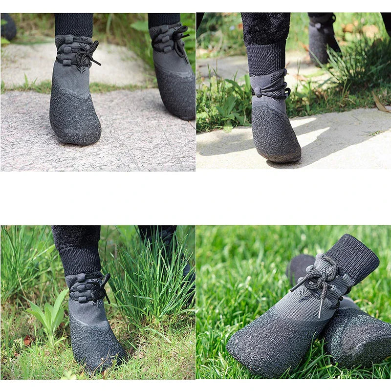 Rubber Sole Waterproof Dog Shoes
