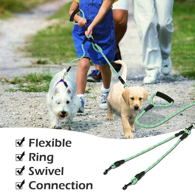 Fashion Durable Dual Dog Leash