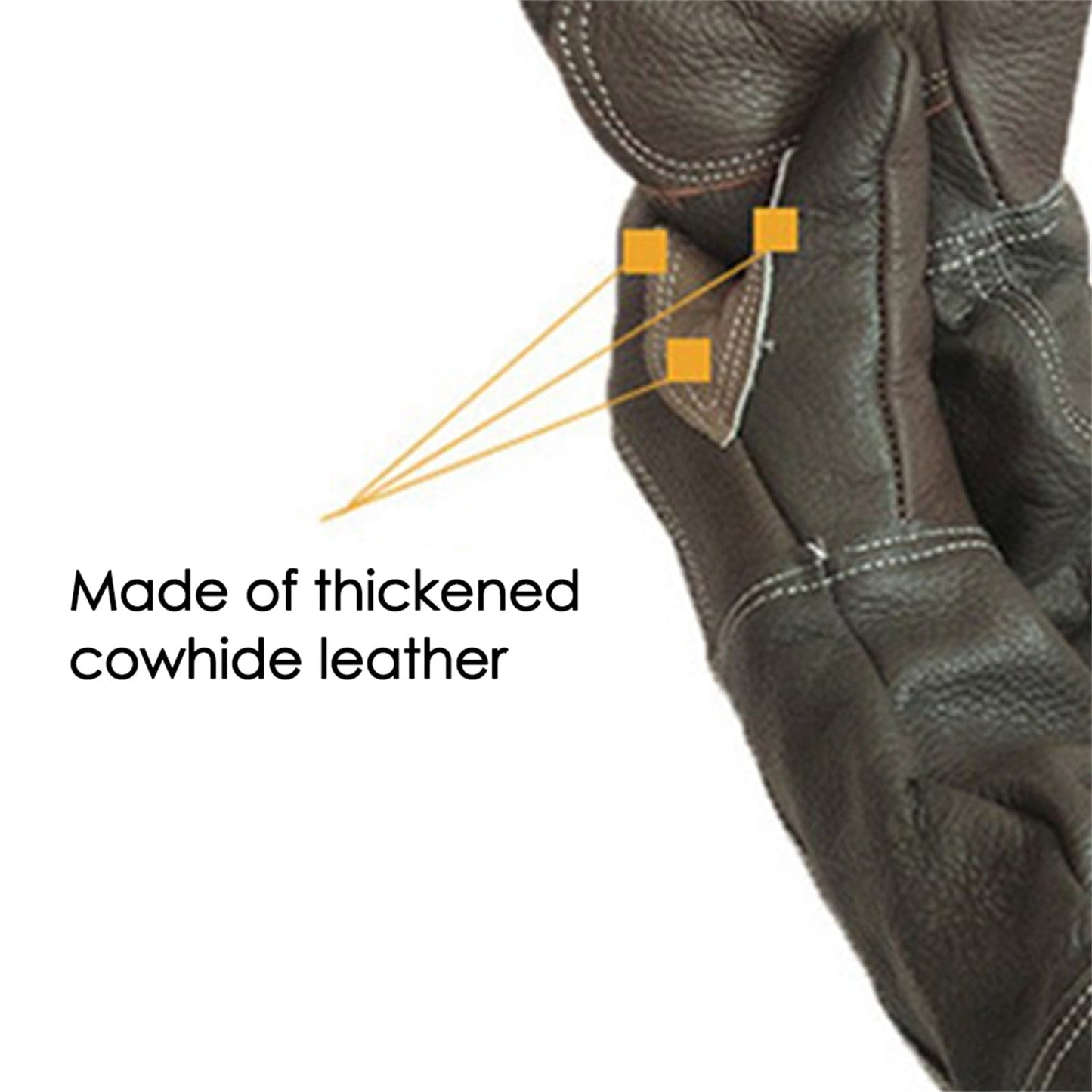 Cowhide Leather Anti Grasping Dog Protective Gloves
