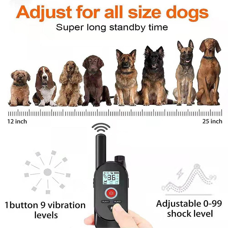 Walkie Talkie Rechargeable Dog Training Collars