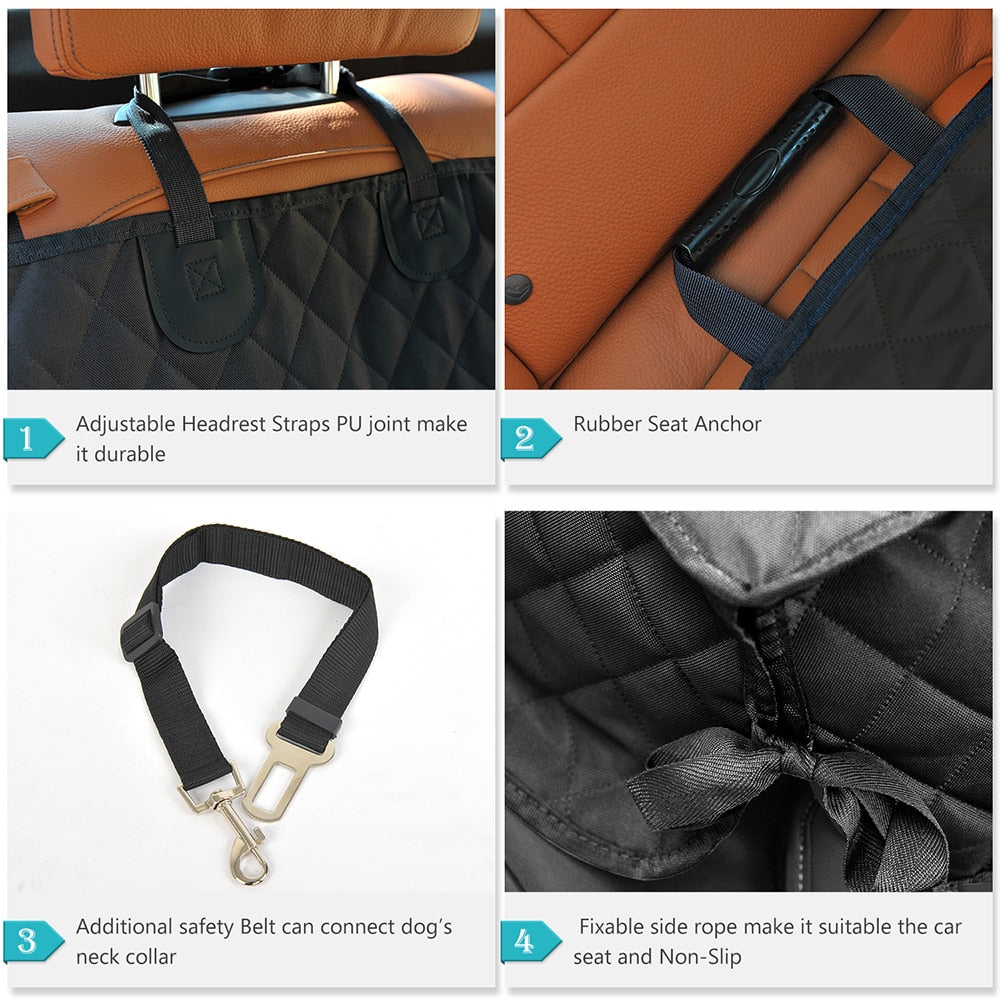 Waterproof Dog Car Seat Cover Cushion
