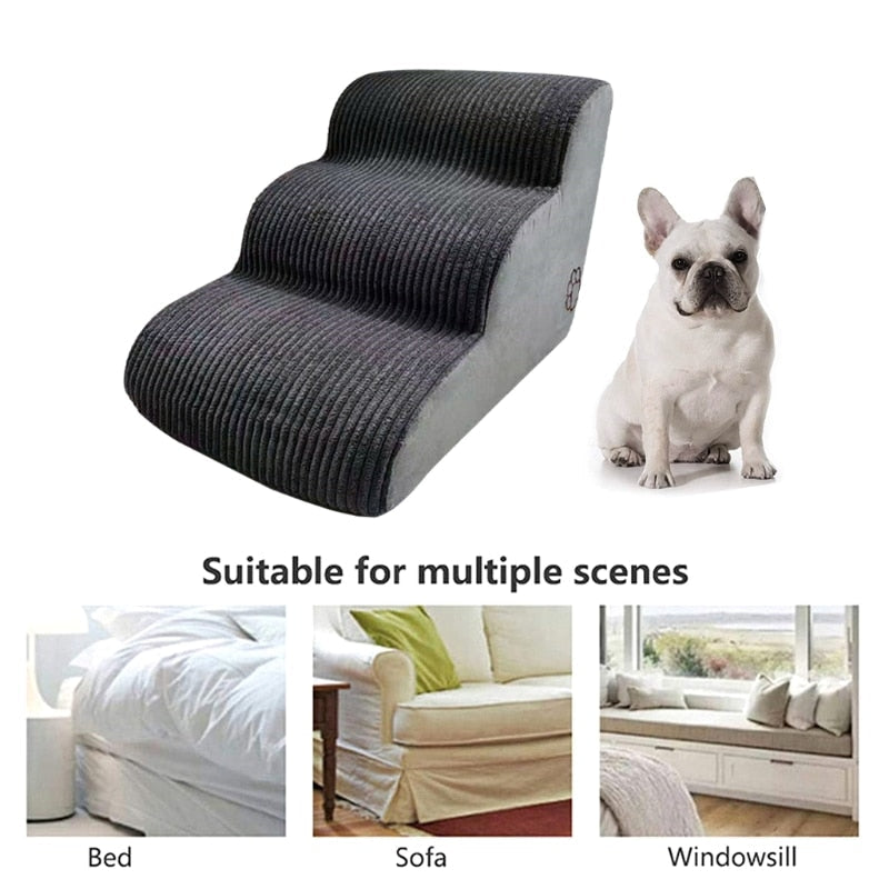 Non Slip 3 Step Dog Climbing Stairs