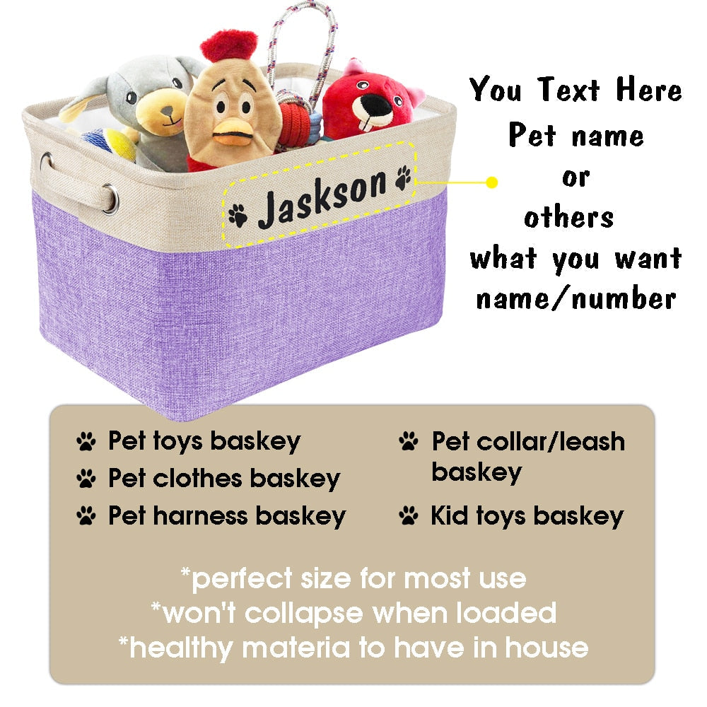 Dog Toy Storage Basket