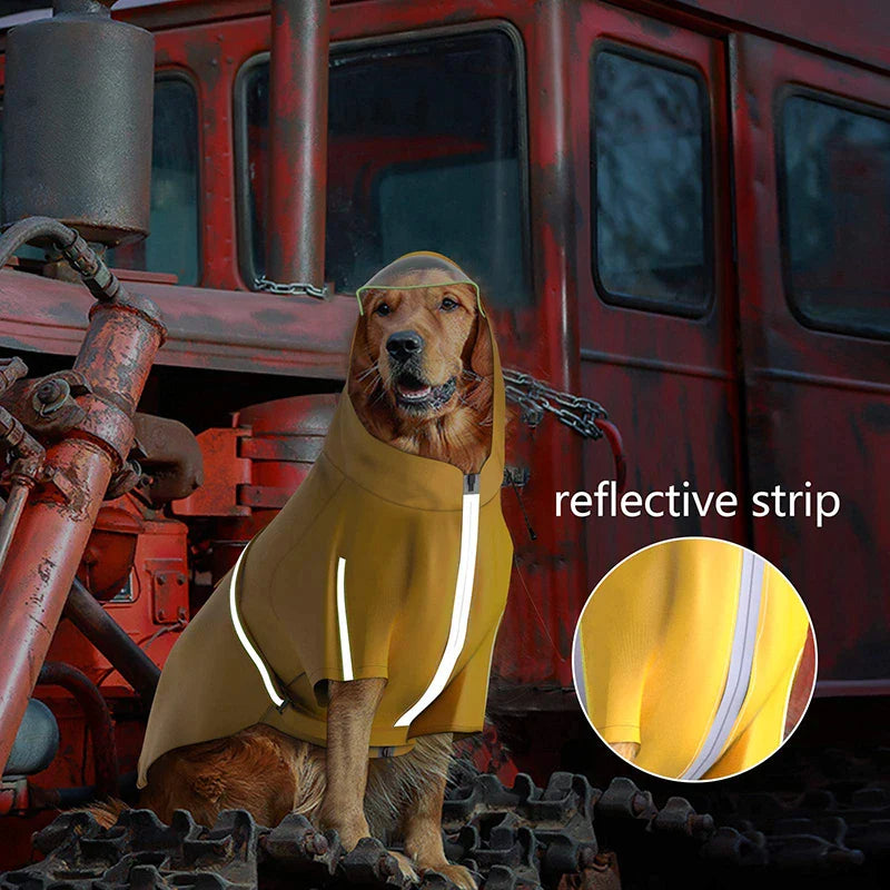 Lightweight Large Dog Hooded Poncho