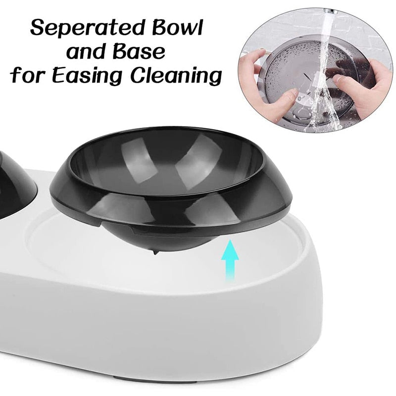 Safe Slanted Durable Dog Bowl