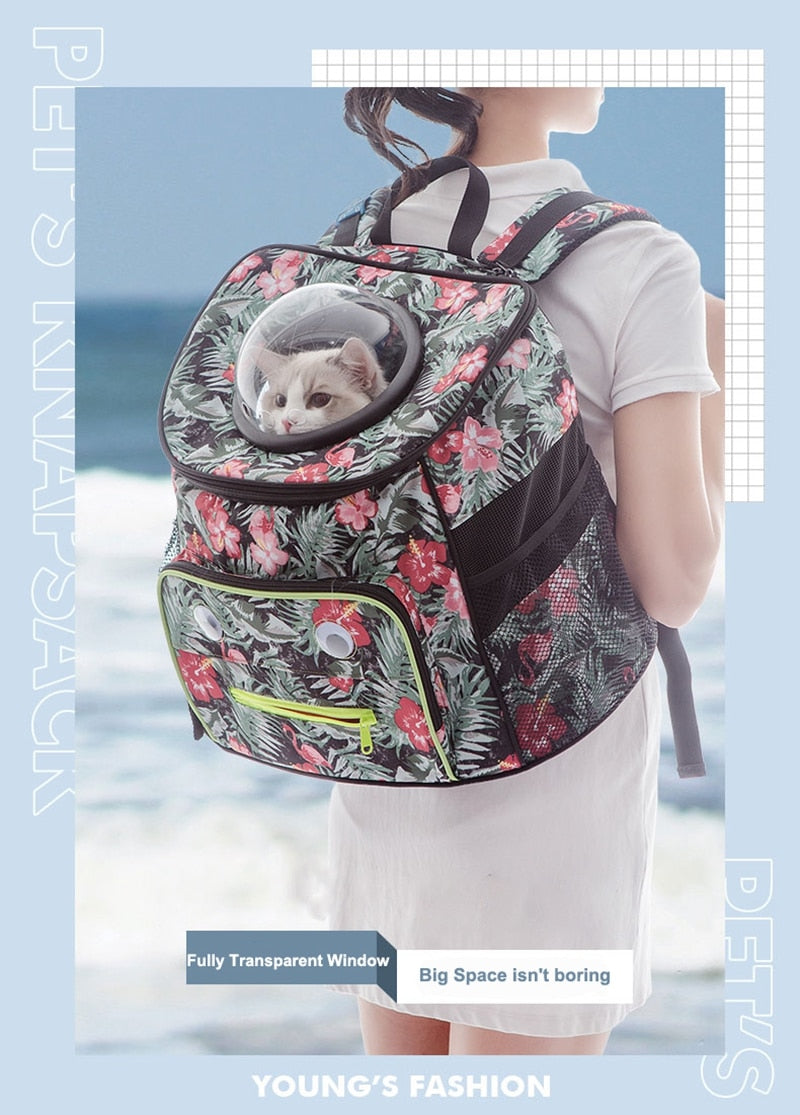 Fashion Space Capsule Pet Backpack