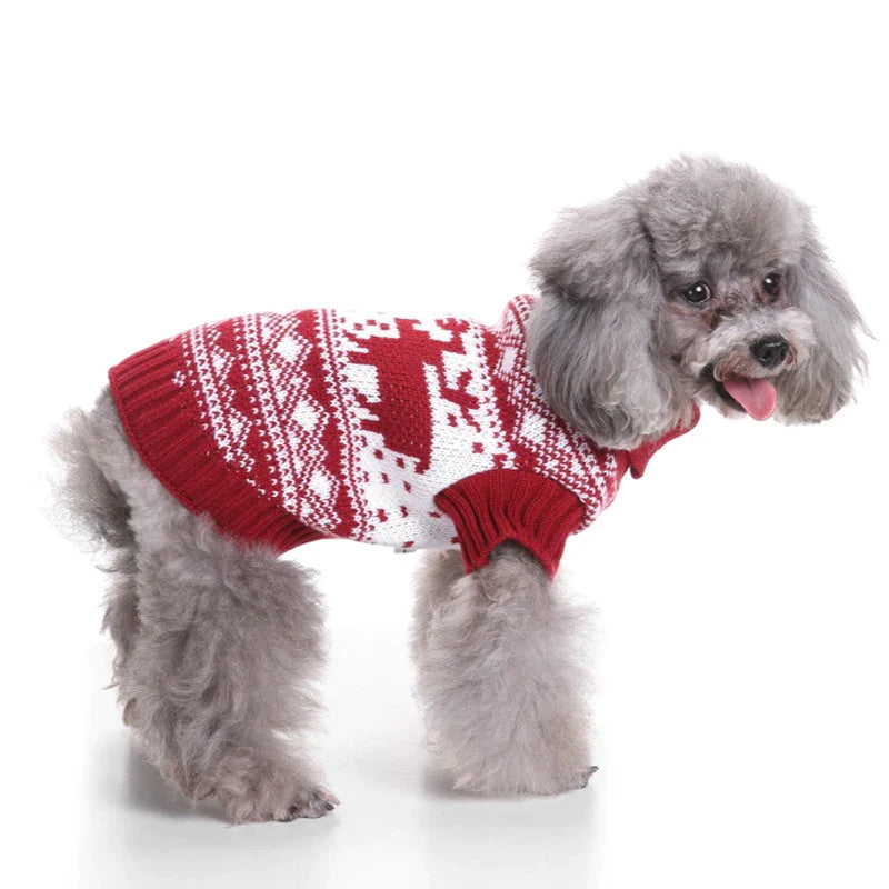 Cozy Knitted Dog Christmas Sweater