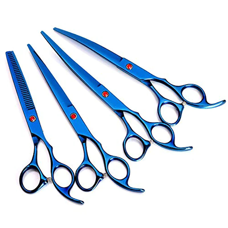 Dog Grooming Scissors With Leather Case