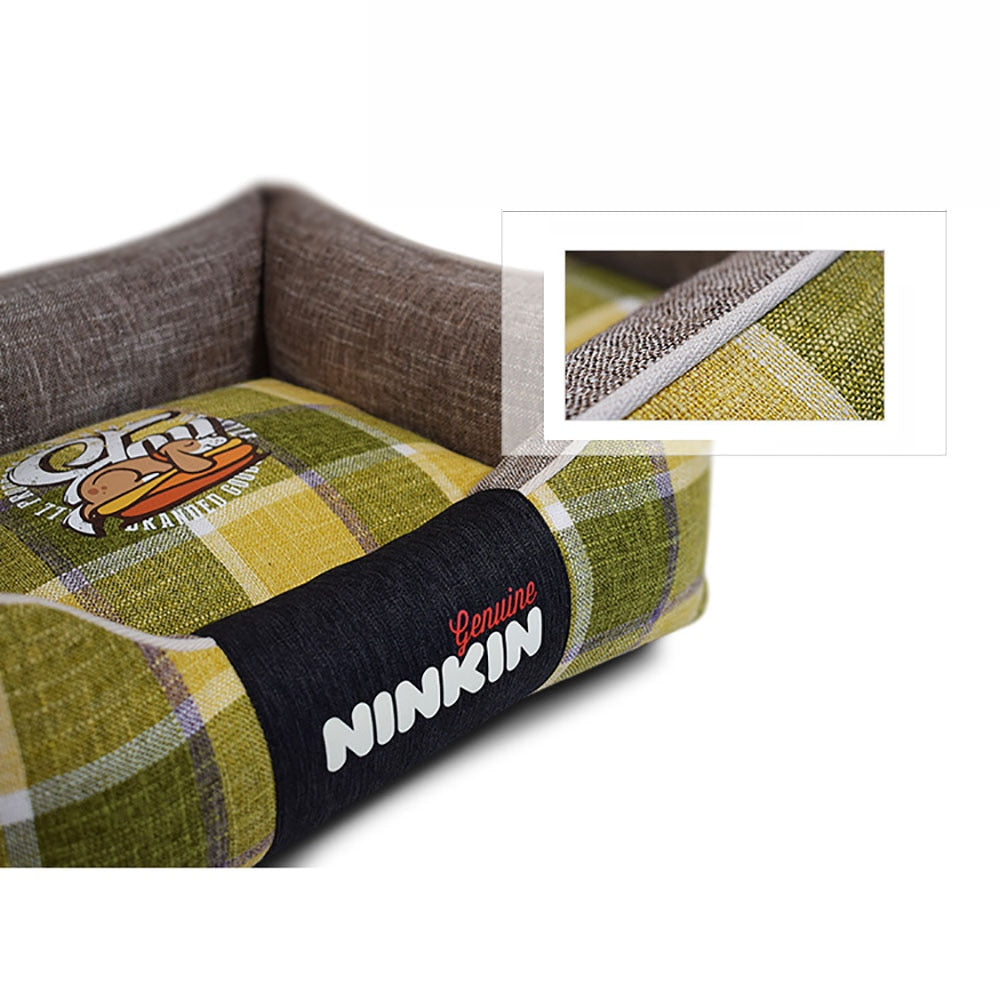 Dog Plaid Comfy Sofa Bed