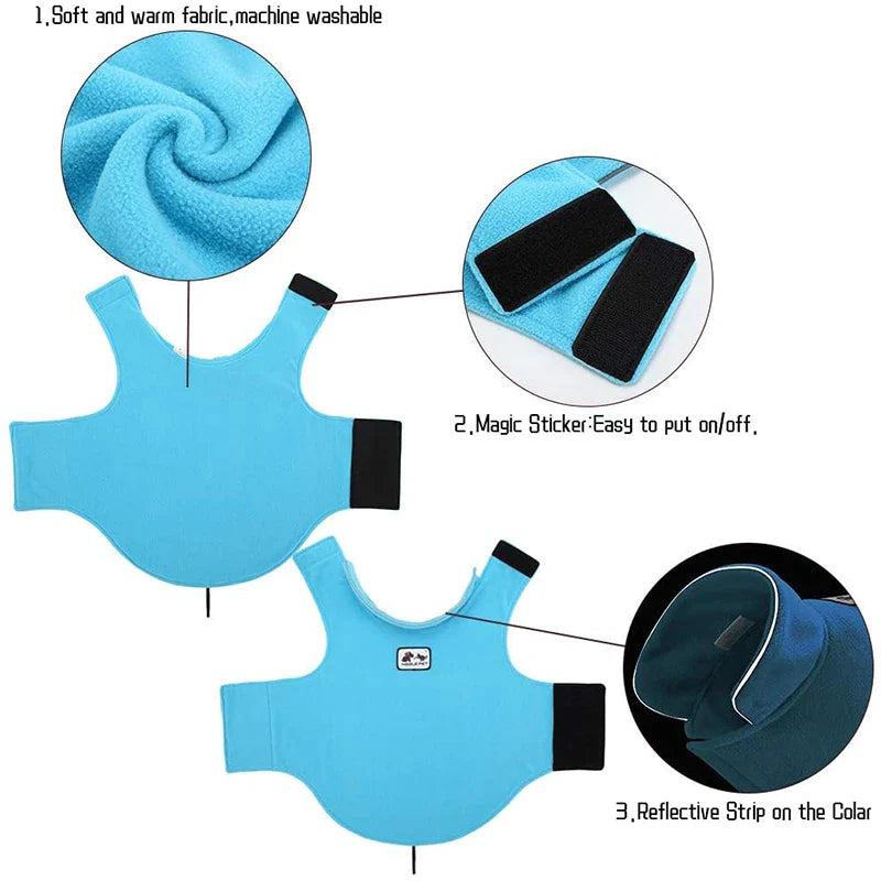 Windproof Warm Fleece Dog Jackets
