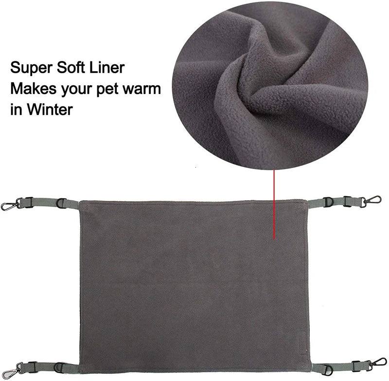 Reversible Fleece Cozy Cat Hammock