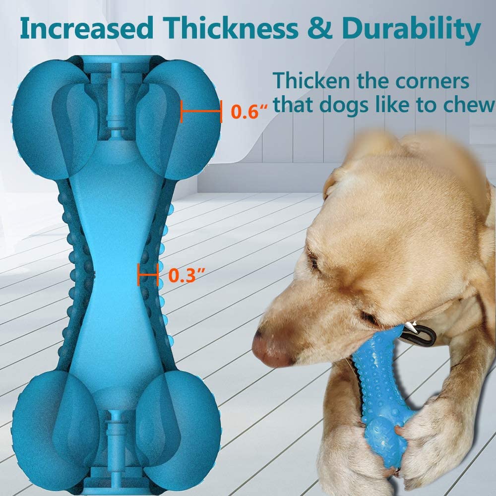 Squeaky Rubber Dog Chewy Toys
