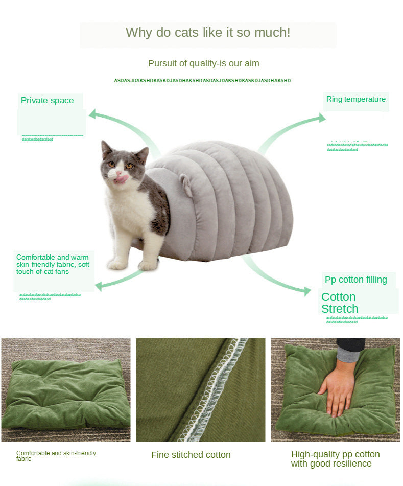 Deep Sleep Comfort Winter Cat Bed