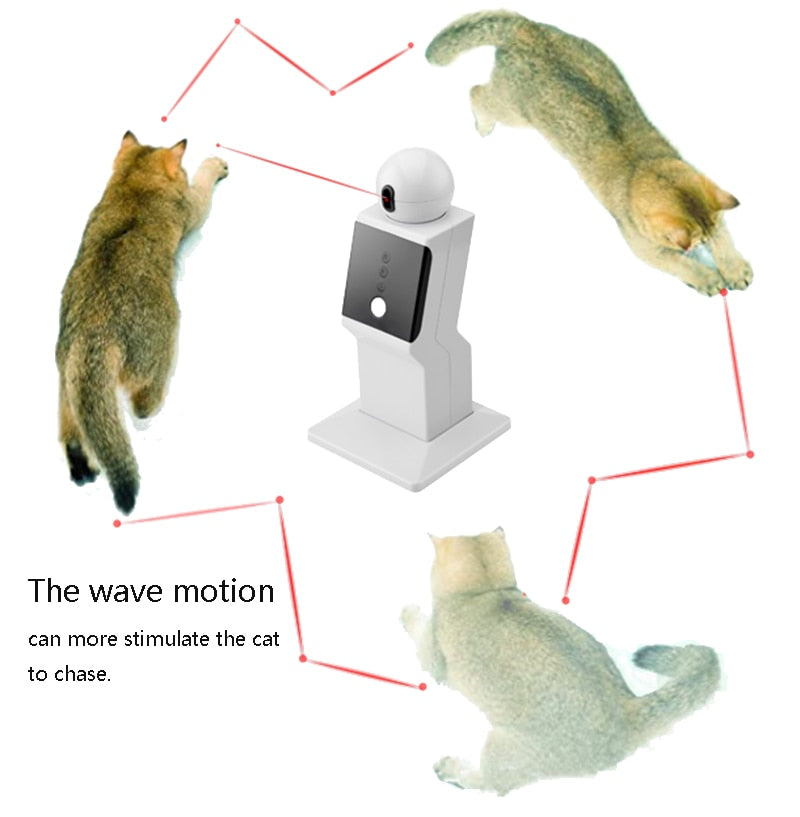 Electric Laser Pointer Cat Robot Toy