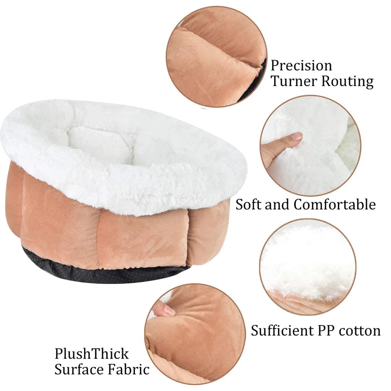 Winter Cozy Soft Non-Slip Cat Bed