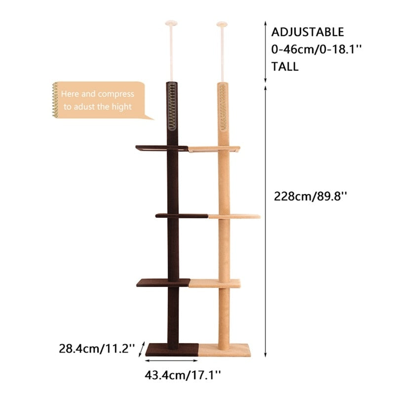Super High Cat Tree Scratcher Post