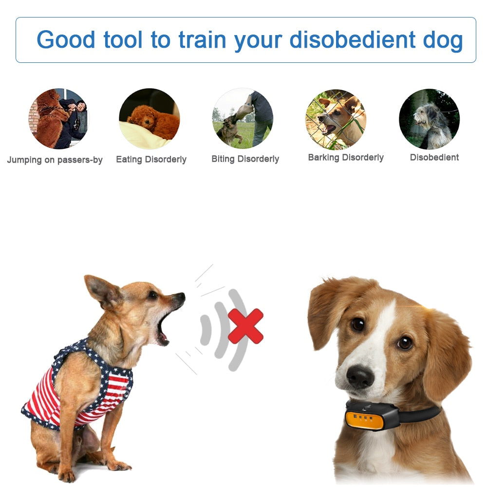 150m Waterproof Rechargeable Dog Training Collars