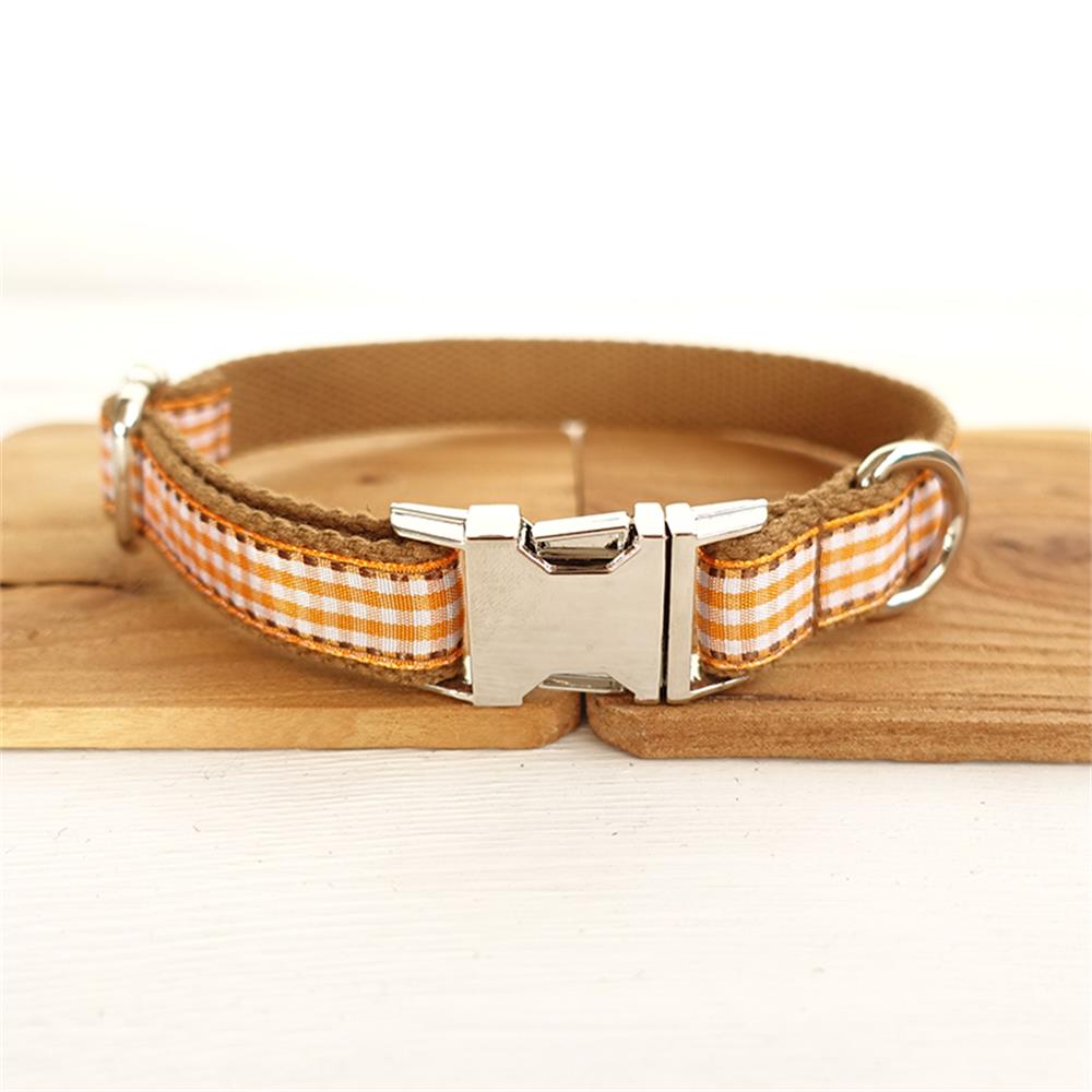 BROWN SCOTTISH Plaid Pet Collar