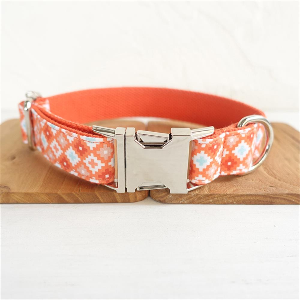 ORANGE GEOMETRY Pet Collar