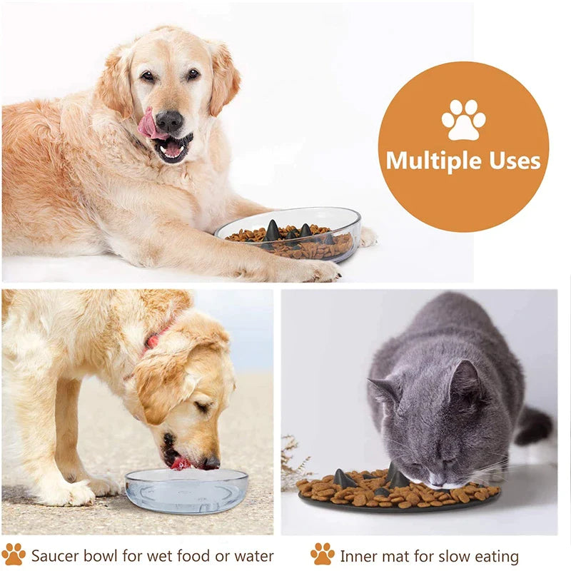 2 In 1 Silicone Non-slip Dog Bowl