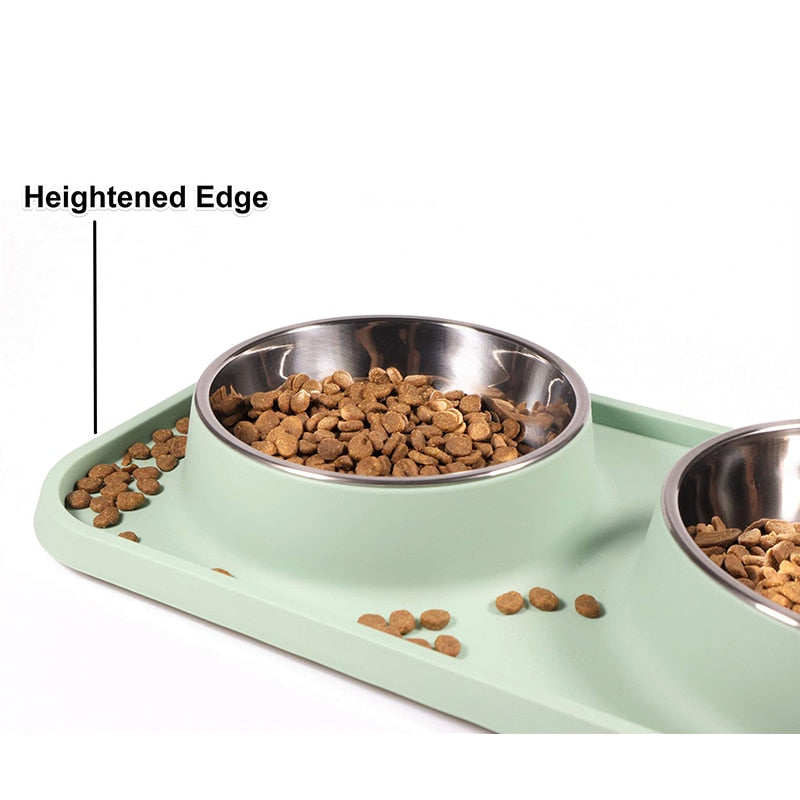 Elegant Design Double Dog Bowl