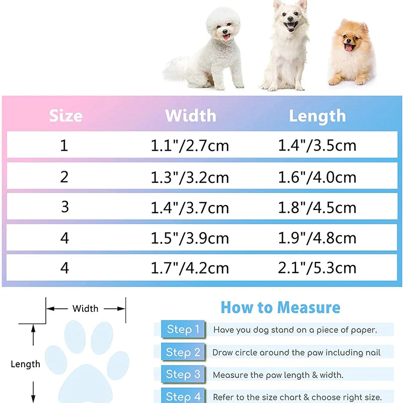 Soft Leather Reflective Small Dog Shoes