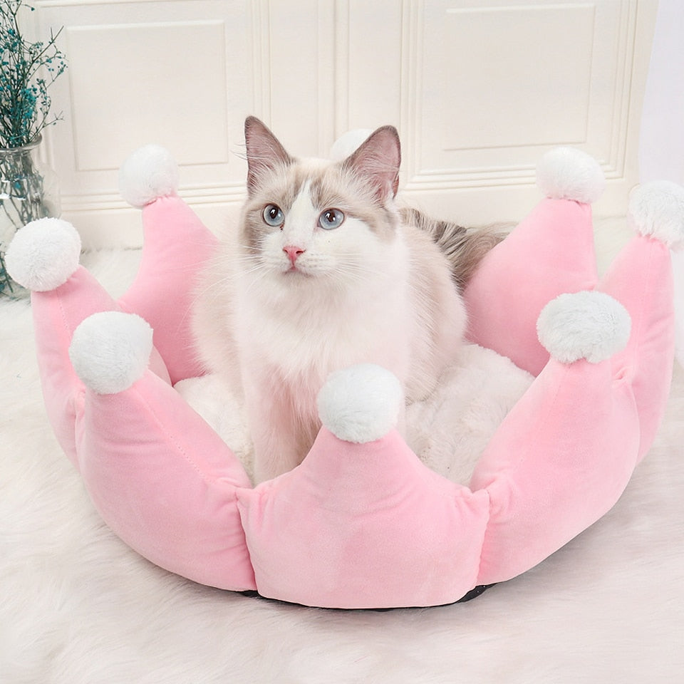 Fashion Crown Soft Dog Bed