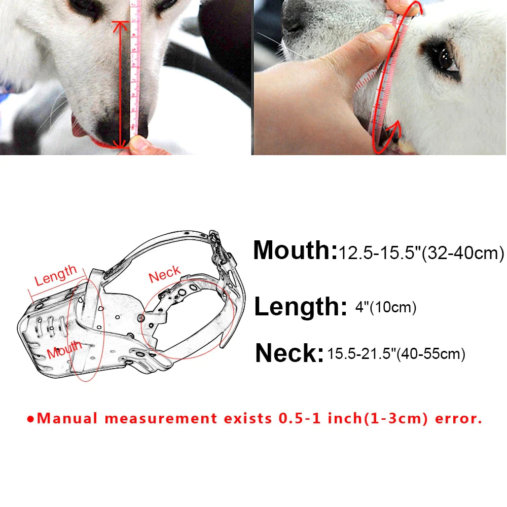 Real Leather Dog Muzzle