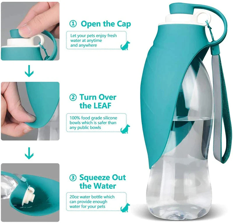 580ml Portable Dog Water Bottle