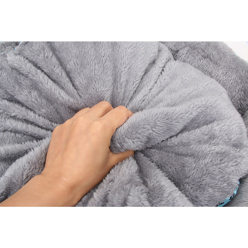 Designer Fluffy Winter Calming Dog Bed