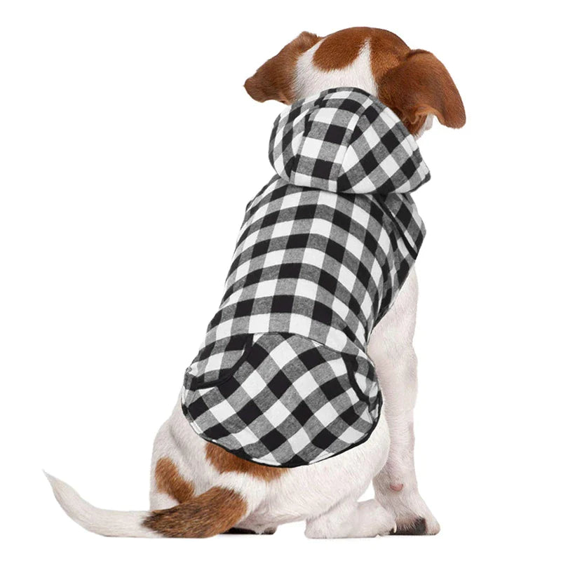 Warm Classic Plaid Dog Jacket