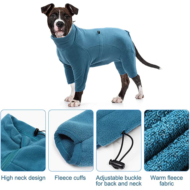 Soft Fleece Winter Dogs Overalls
