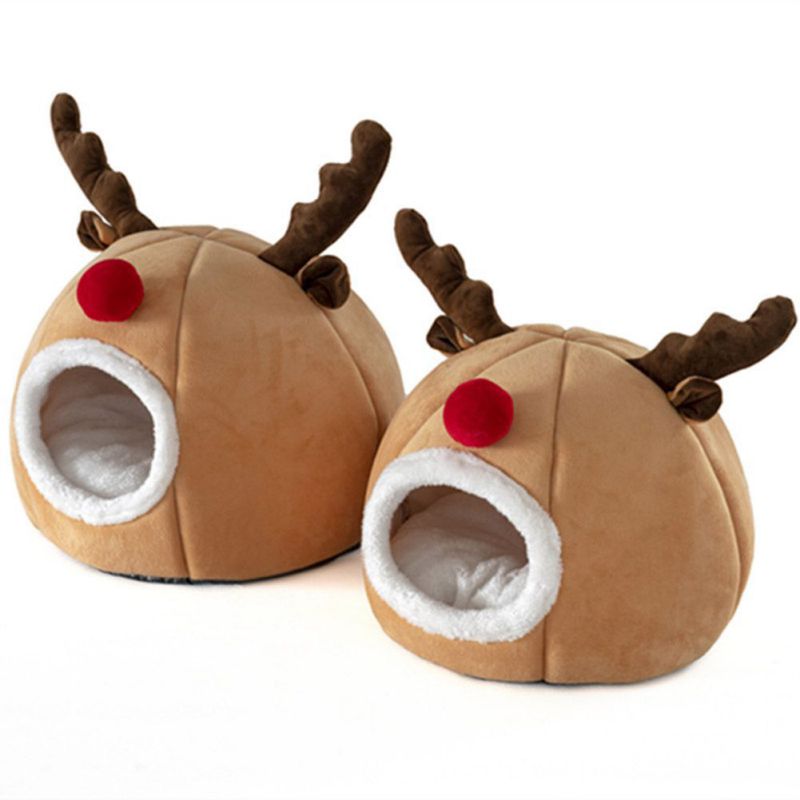 Christmas Reindeer Pet Soft Bed