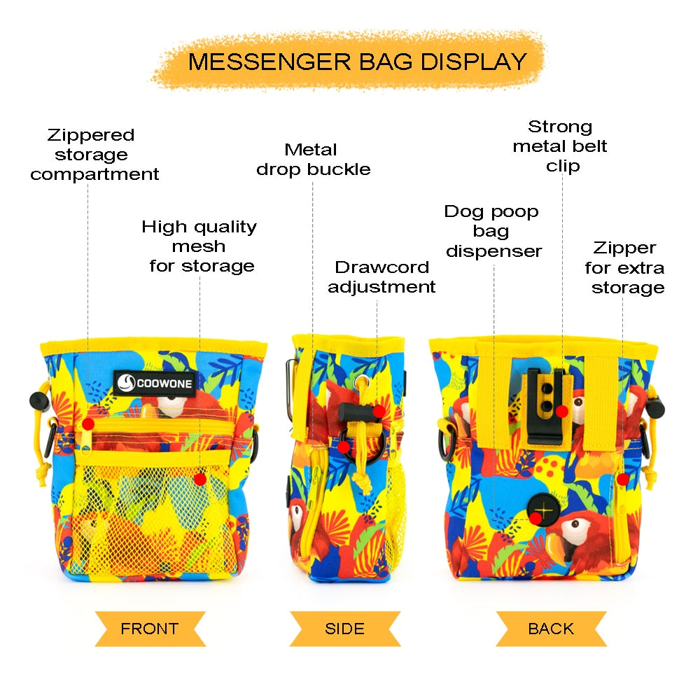 Multi Function Dog Training Treat Bag