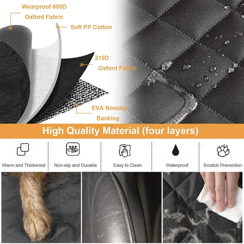 600D Oxford Cloth Dog Car Seat Cover