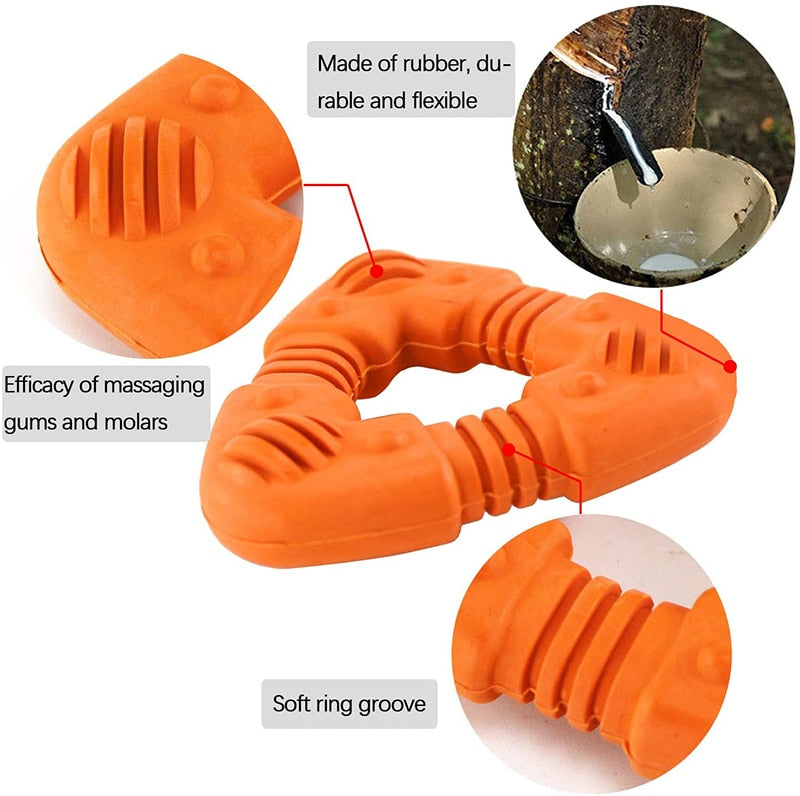 Indestructible Soft Rubber Dog Chew Toy